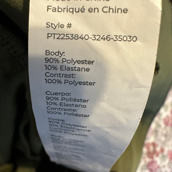 Fabletics Pants Mens 35x29 The Only Pant Classic Fit Green Stretch Blend casual - Picture 5 of 7